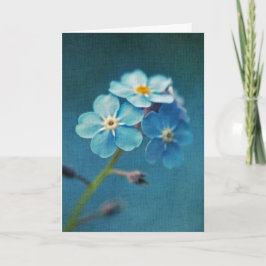 Elegant Blue, vergeet-me-nots Flowers Kaart