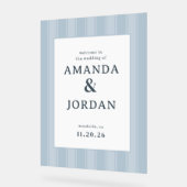 Elegant Blue Vertical Stripes (Angle)