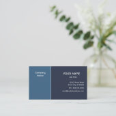 Elegant Blue Visitekaartje (Staand voorkant)