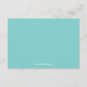 Elegant Blue Vrijgezellenfeest Notes of Advice Advieskaart (Achterkant)