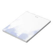 Elegant Blue Waterverf Personalized Notitieblok (Gedraaid)