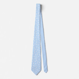 Elegant Blue White Dots Pattern Groom Gift   Stropdas