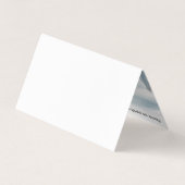 Elegant Blue & White Mountains Uitzicht Appointmen Visitekaartjes (Achterkant)