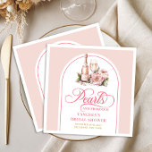 Elegant Blush and Gold Pearls Bridal Shower Napkin Servet