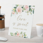 Élégant Blush Aquarelle L'amour est doux signe (In SItu)