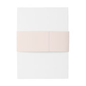 Elegant Blush & Burgundy Rozen Bouquet Wedding Uitnodigingen Wikkel (Achterkant Voorbeeld)