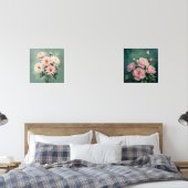 Elegant Blush Chrysanthemum Art (Chambre à coucher)