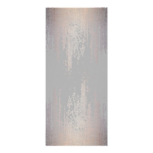 Elegant Blush Confetti Rain Pattern Grey Reclamekaart (Achterkant)