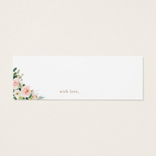 Elégant Blush Date Night Ideas Carte Wedding showe (Dos)