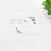 Elégant Blush Date Night Ideas Carte Wedding showe (Bureau)