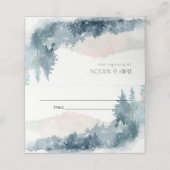 ELEGANT BLUSH DUSKY BLUE MOUNTAINES PINE WEDDING (Buitenkant ongevouwen)