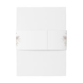 Elegant Blush Dusty Roos Bloemen Bruiloft Uitnodigingen Wikkel (Achterkant Voorbeeld)