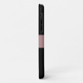 Elegant Blush Faux Roos Gold | Naam en Initiaal Case-Mate iPhone Case (Achterkant/links)