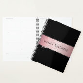 Elegant Blush Faux Roos Gold | Naam en Initiaal Planner (Display)