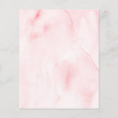 Elégant Blush Fête des mariées Date Nuit Carte Ide (Dos)