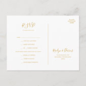Elégant Blush Floral Pastel Menu Choice Carte RSVP (Dos)