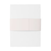 Elegant Blush Floral | Pastel Wedding Uitnodigingen Wikkel (Achterkant Voorbeeld)