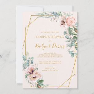 Elegant Blush Floral schotelapparaat voor pastee Kaart