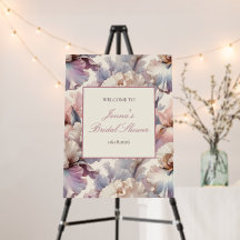 Elegant Blush Floral Vrijgezellenfeest Welkomsttek