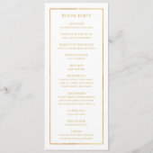 Elegant Blush Floral | Weddenschap-programma Programma (Achterkant)