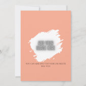 Elegant Blush Floral Wedding Invitation with Gold (Dos)