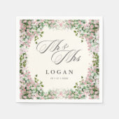 Elegant Blush Garden Wedding Servet (Voorkant)
