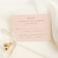 Elegant Blush Gold  Glamour Wedding