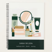 Elégant Blush Green Maquillage Artiste Cosmologist (Devant)