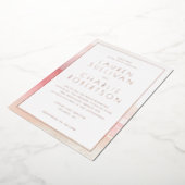 Elegant Blush Ombre Wedding Invitation (Rotation)
