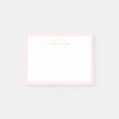 Élégant Blush Pink Classy Chic Post-it® Notes (Devant)