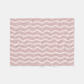 Elegant Blush Pink Fleece Deken (Voorkant (Horizontaal))