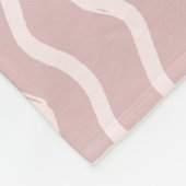 Elegant Blush Pink Fleece Deken (Hoek)