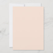Elegant Blush Pink Floral Wedding Kaart (Achterkant)