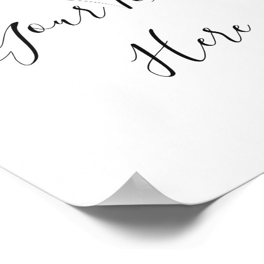 Elegant Blush Pink Flowers Custom Wedding Poster (Coin)