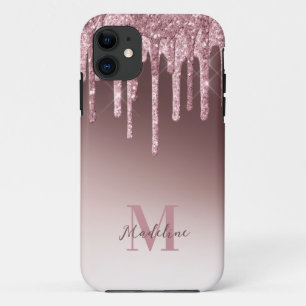 Elegant Blush Pink Glitter iPhone 11 Hoesje