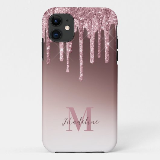 Elegant Blush Pink Glitter Case-Mate iPhone Case (Achterkant)
