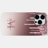 Elegant Blush Pink Glitter Case-Mate iPhone Case (Achterkant (horizontaal))