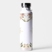 Elegant Blush Pink Gold Peony Floral Specialized Waterfles (Links)