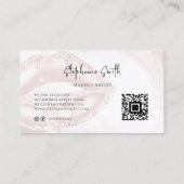 Elegant Blush Pink Lips Luxe moderne artiest Visitekaartje (Achterkant)