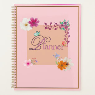Elegant Blush Pink maandelijks ongedateerd wekelij Planner