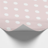 Elegant Blush Pink Pot Wrapping Paper Cadeaupapier (Hoek)