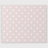 Elegant Blush Pink Pot Wrapping Paper Cadeaupapier (Vlak)