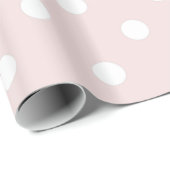 Elegant Blush Pink Pot Wrapping Paper Cadeaupapier (Rol Hoek)