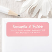 Elegant Blush Pink  Return Address Labels (Insitu)