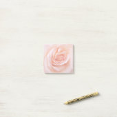Elegant Blush Pink Rose Floral Post-it® Notes (Op bureau)