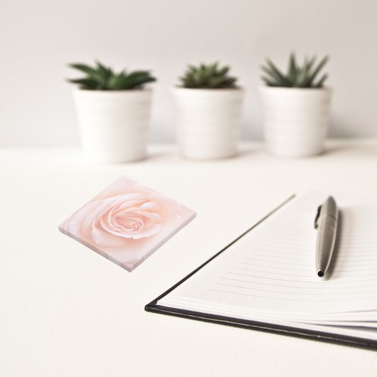 Elegant Blush Pink Rose Floral Post-it® Notes
