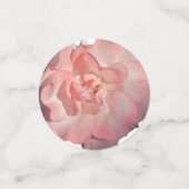 Elegant Blush Pink Rose Floral Wedding Reception Confetti (Kleine voorkant)