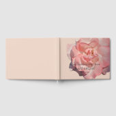 Elegant Blush Pink Rose Floral Wedding Reception Gastenboek (Volledig)