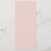 ELEGANT BLUSH PINK ROSE GOLD BLACK FLORAL MENU (Achterkant)