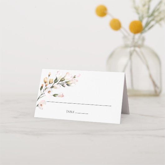 Elegant Blush Pink Waterverf Floral (Voorkant)